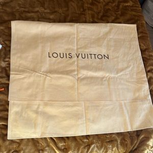 Guaranteed authentic Louis Vuitton large dust bag. 21” X 24”